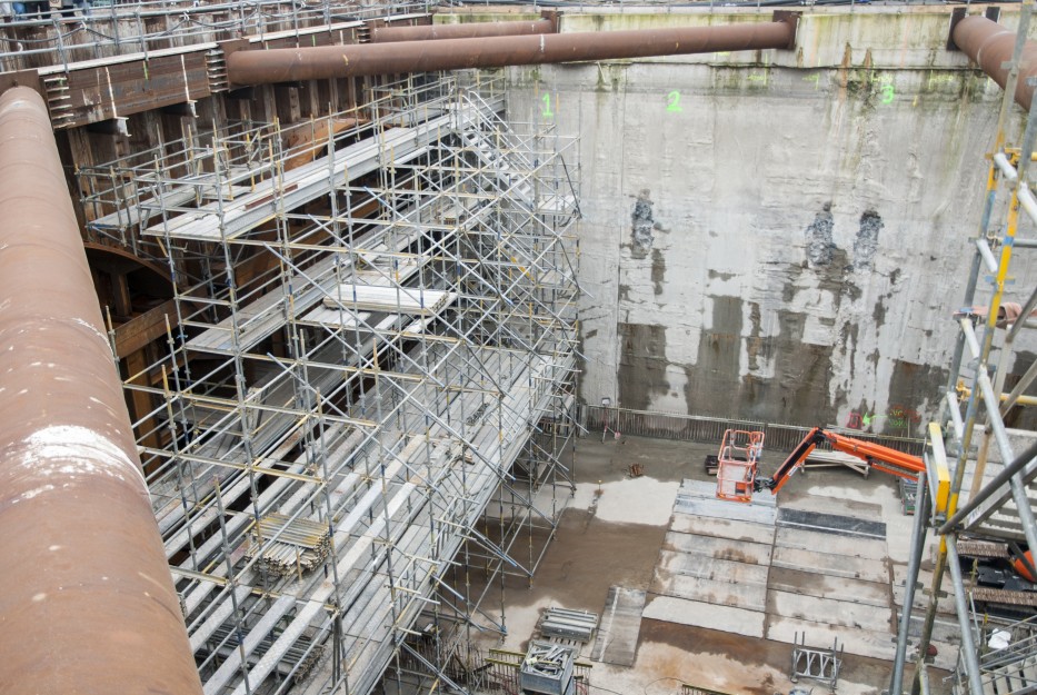 Infrastructuur project Rotterdamsebaan ondersteuningen en stellingen door Matemco